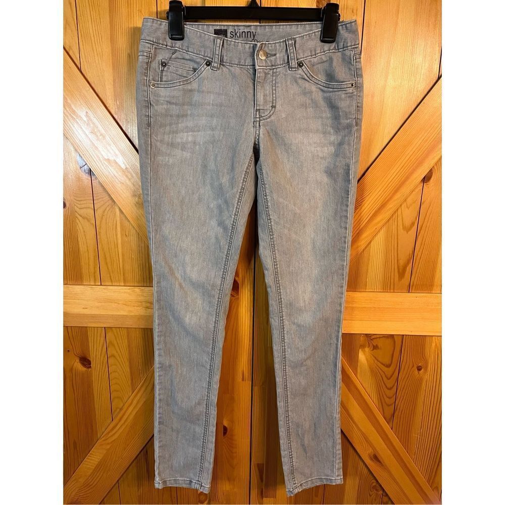 Mossimo Womens 4R Skinny Premium Denim Jeans Light Gray (2687)